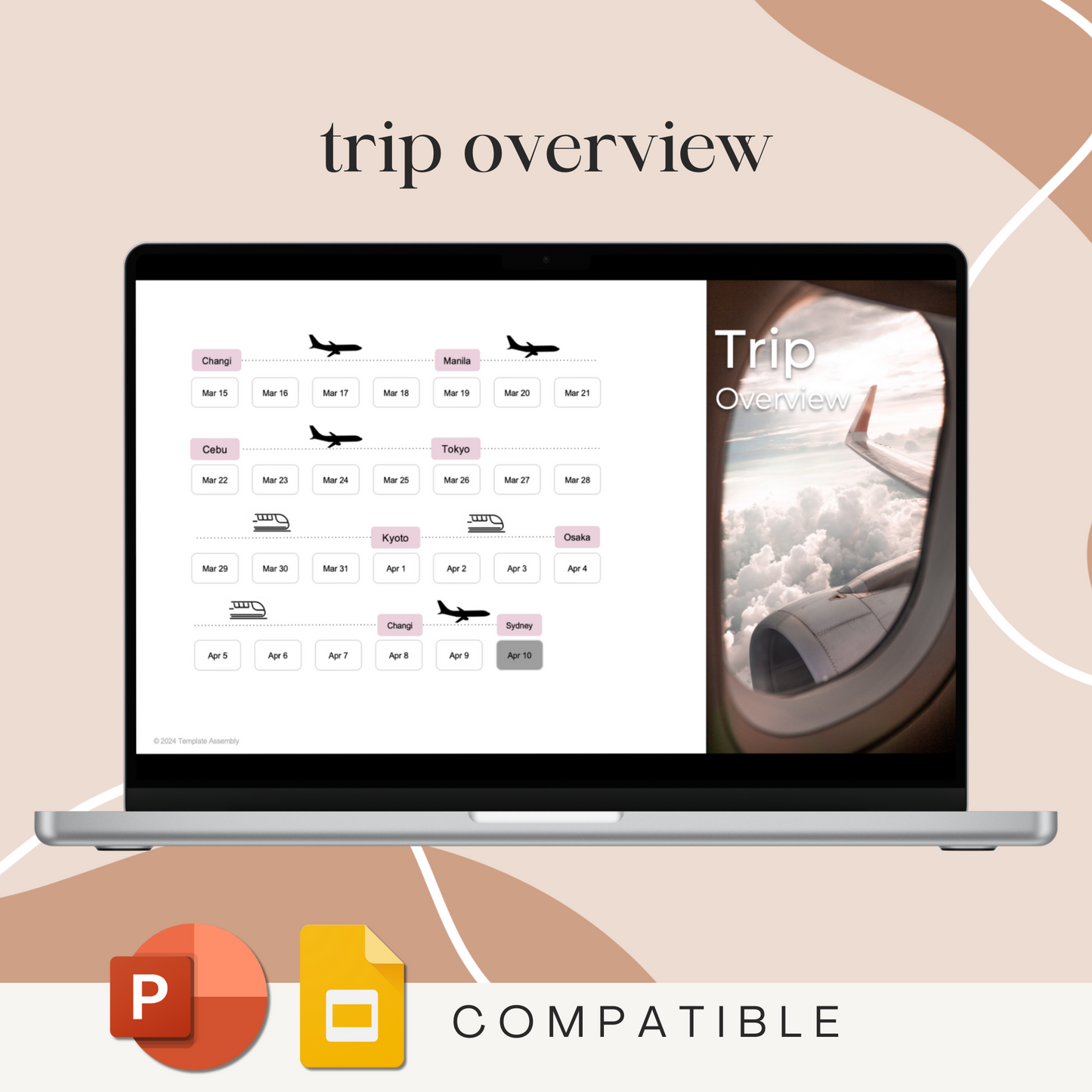 Travel Planner Asia Template | PowerPoint Slides