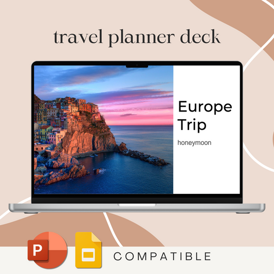 Travel Planner Europe Template | PowerPoint Slides