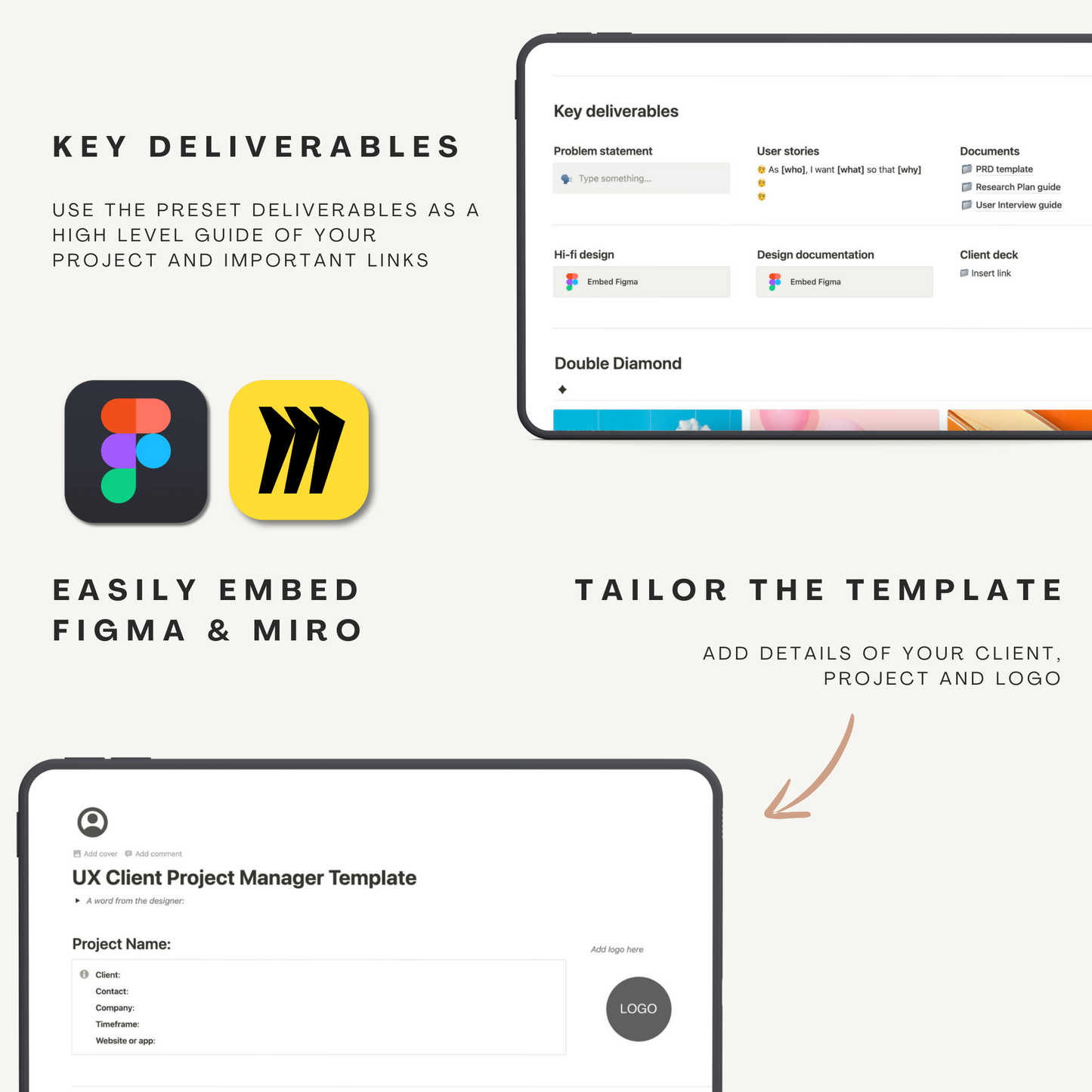 UX Client Project Manager | Notion Template